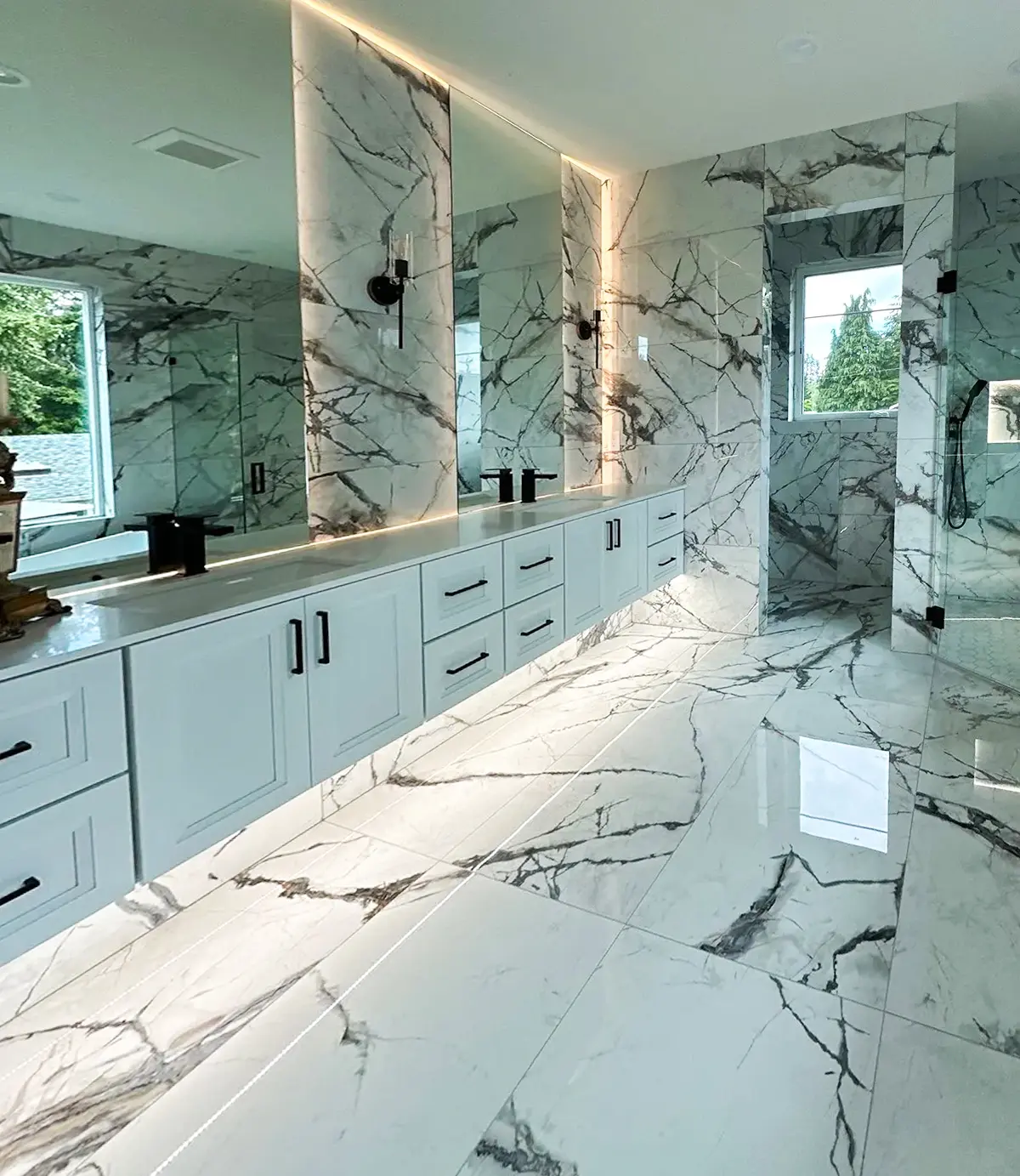 bathroom remodel vanity countertops shower flooring